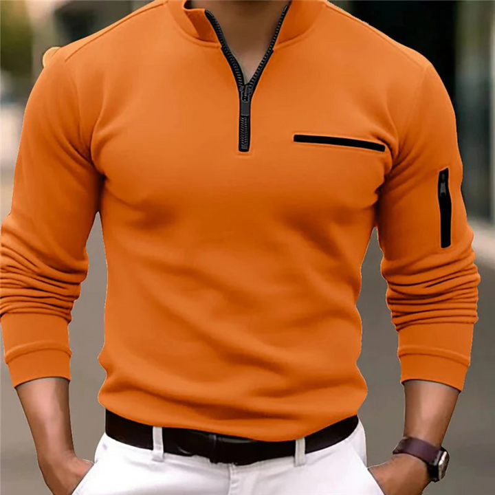Men's Modern Quarter Zip Sweater