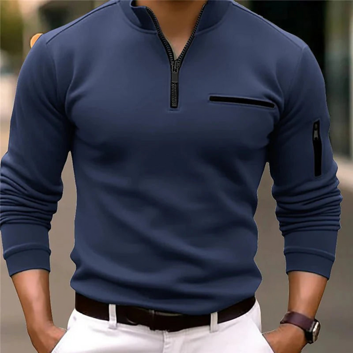 Men's Modern Quarter Zip Sweater