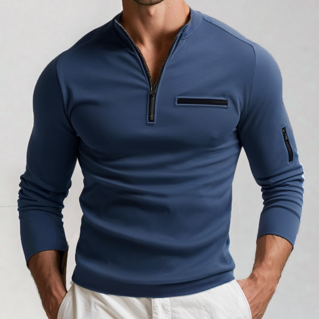 Men's Modern Quarter Zip Sweater