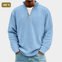 Men's Smart Mock Neck Quarter Zip Knit Sweater
