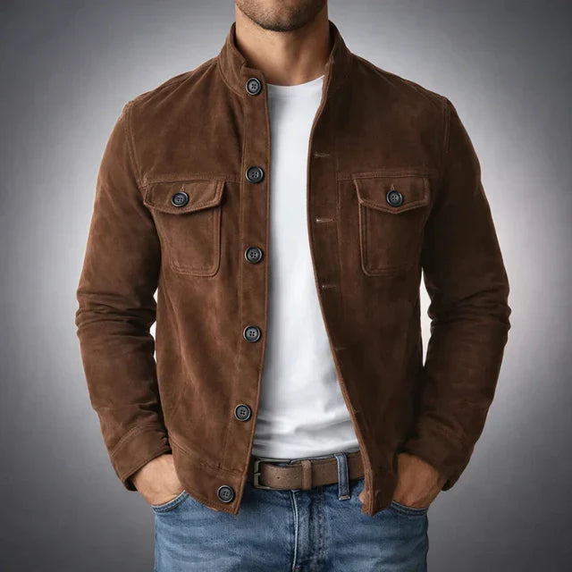 Men's Refined Suede Leather Jacket