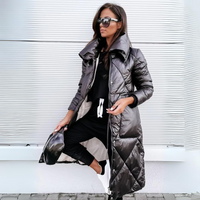 Women's Classic Diamond Quilted Winter Puffer Jacket
