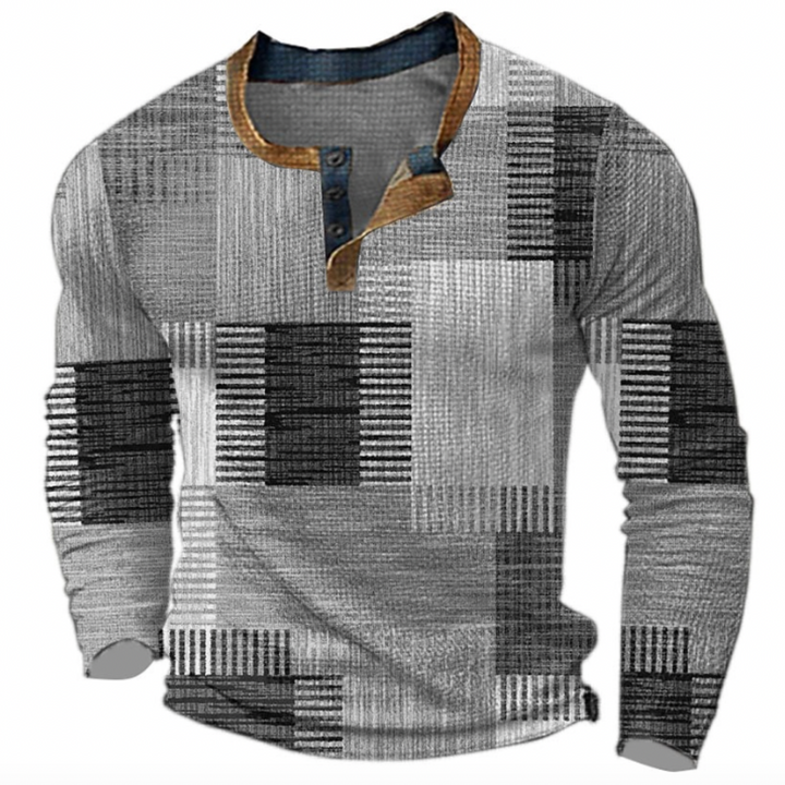Men's Flattering Color Block Knit Sweater