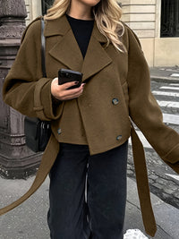 Women's Elegant Wool Pea Coat
