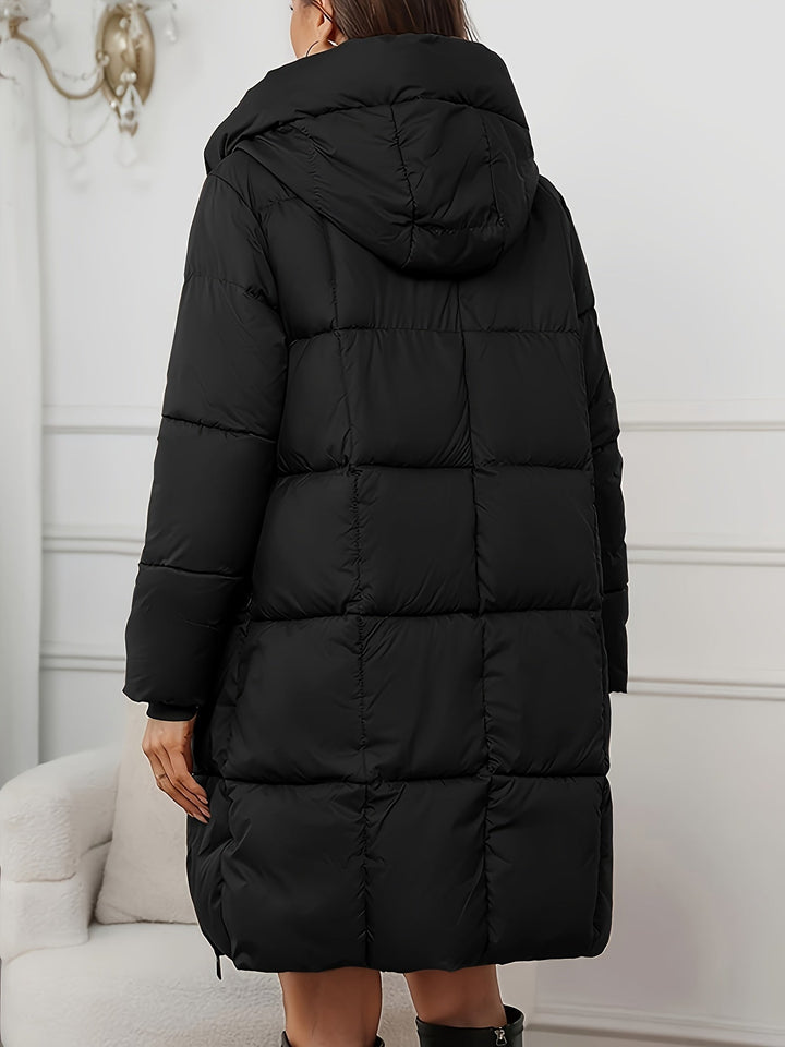Women's Cosy Hooded Long Quilted Puffer Coat