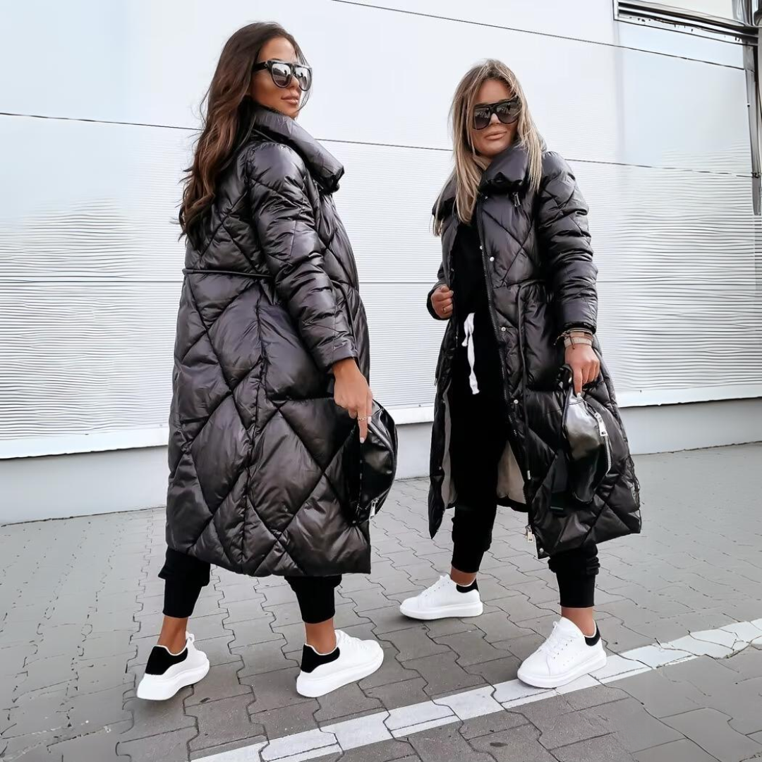 Women's Classic Diamond Quilted Winter Puffer Jacket