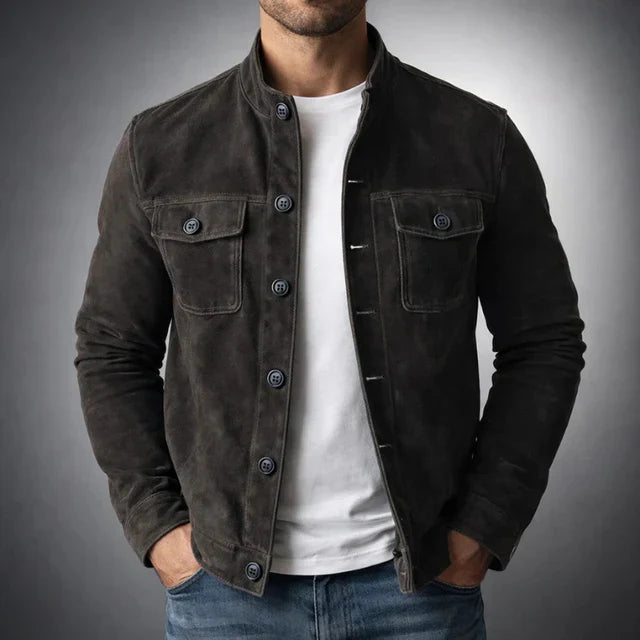 Men's Refined Suede Leather Jacket