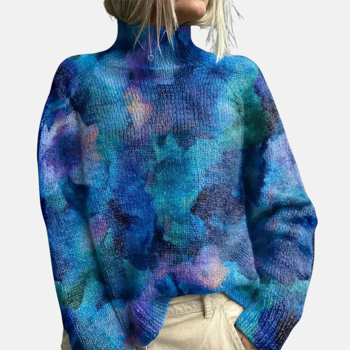Stylish Turtleneck Knit Sweater