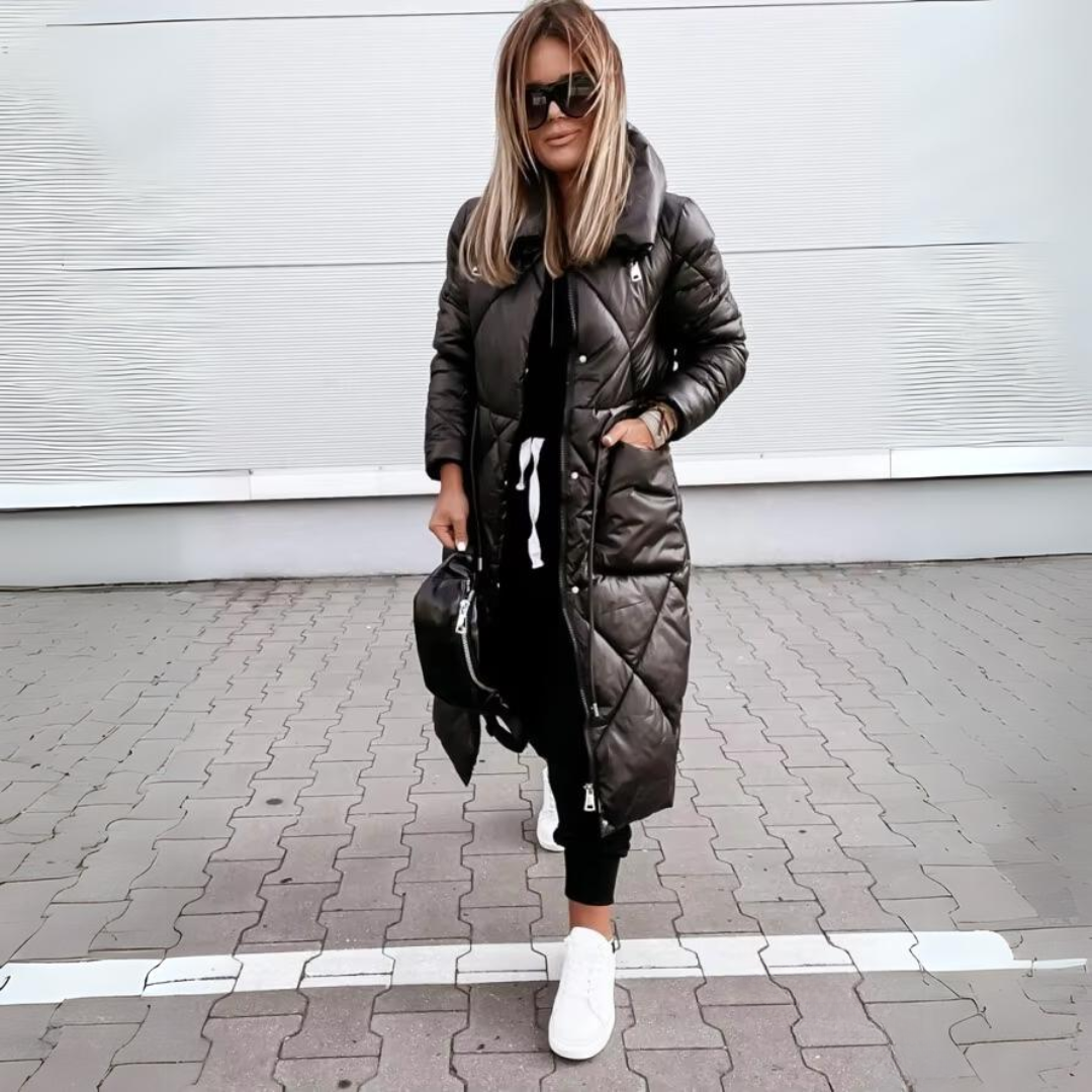 Women's Classic Diamond Quilted Winter Puffer Jacket