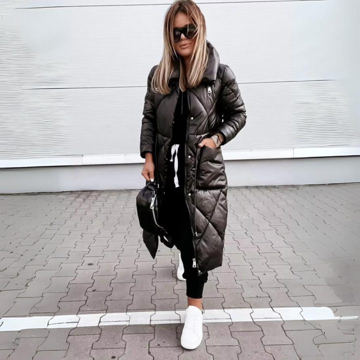Women's Classic Diamond Quilted Winter Puffer Jacket