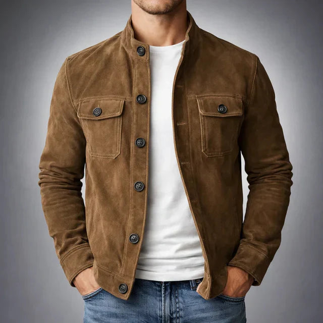 Men's Refined Suede Leather Jacket