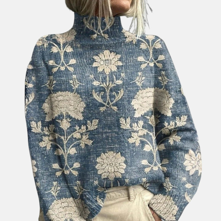Stylish Turtleneck Knit Sweater