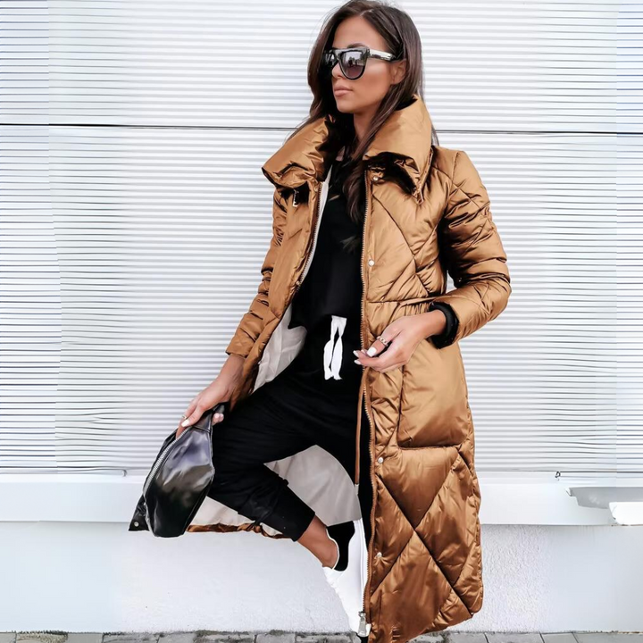 Women's Classic Diamond Quilted Winter Puffer Jacket