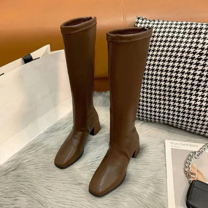 Women's Elegant Heeled Knee High Boots