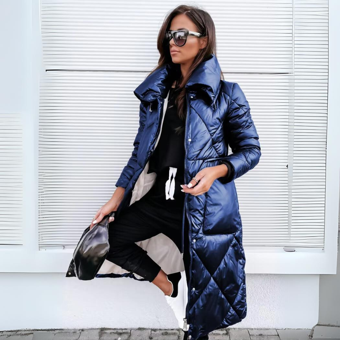 Women's Classic Diamond Quilted Winter Puffer Jacket