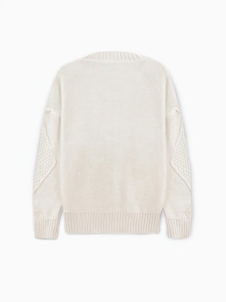 Women's Modern Pink Cable Knit Cardigan