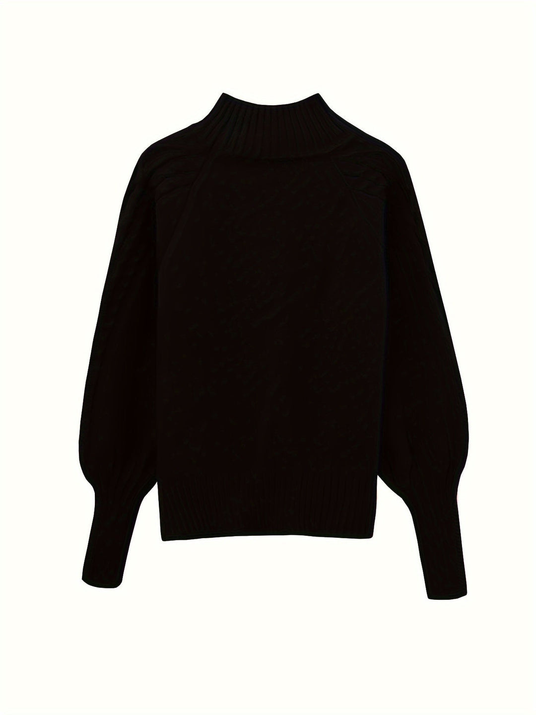 Women's Cosy Cable Knit Sweater with Turtleneck