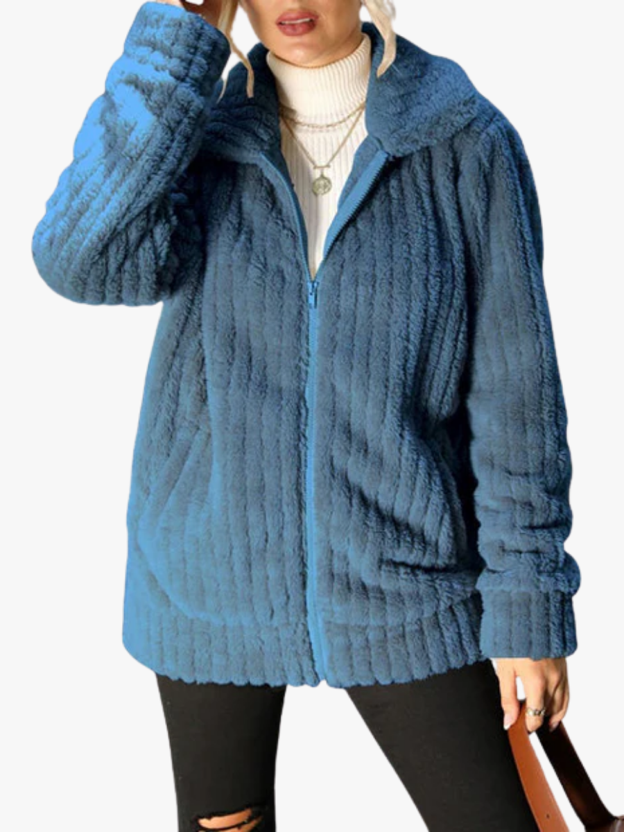 Women's Cosy Teddy Fleece Jacket