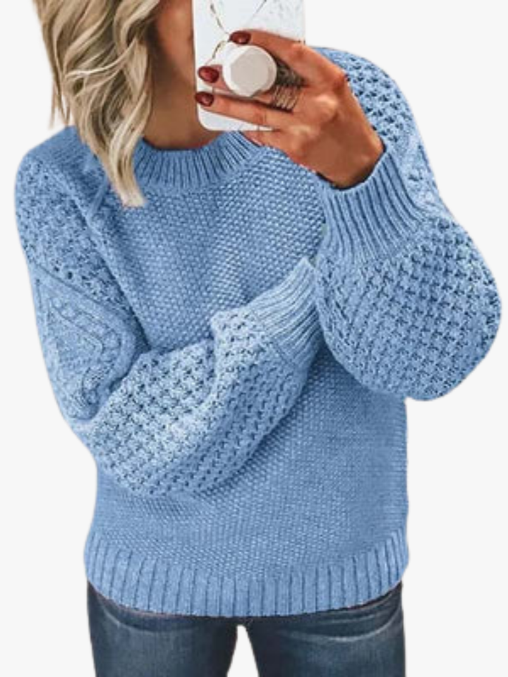 Women's Stylish Crewneck Knit Sweater
