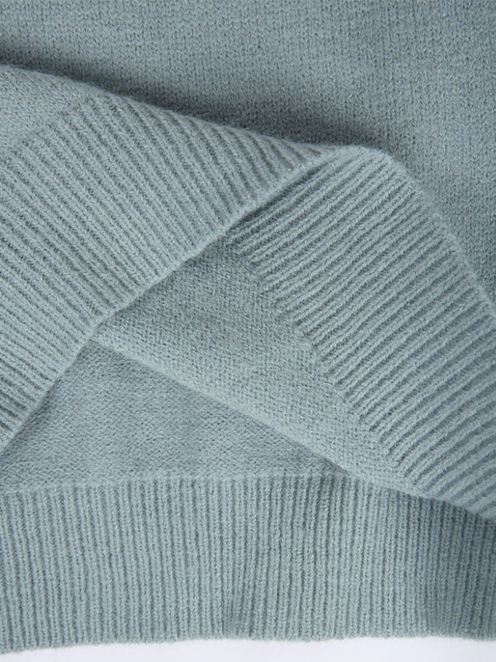 Women's Pretty Fair Isle Knit Sweater with Crewneck