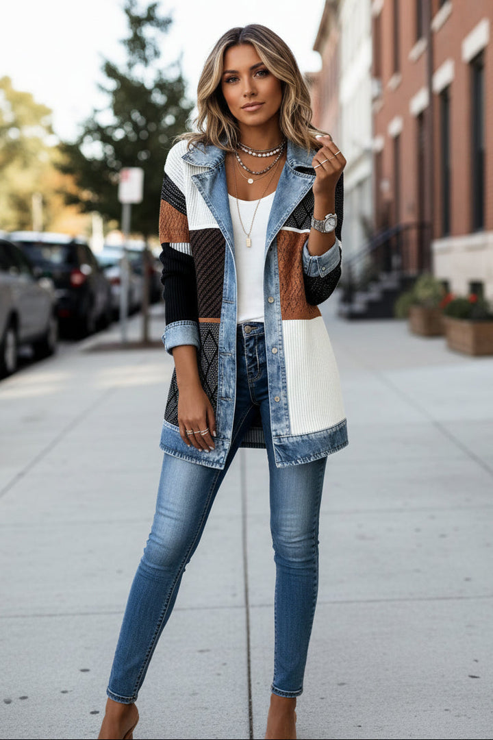 Women's Versatile Ribbed Knit Cardigan