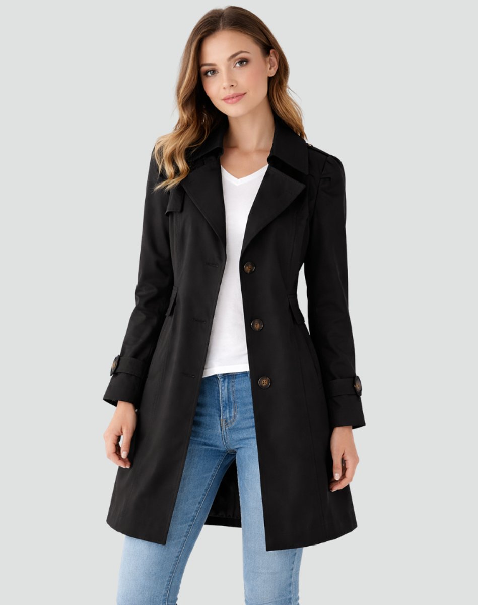Women's Gorgeous Double Breasted Camel Trench Coat
