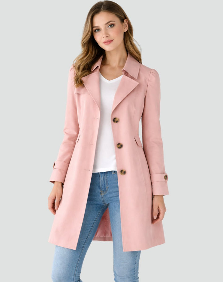 Women's Gorgeous Double Breasted Camel Trench Coat