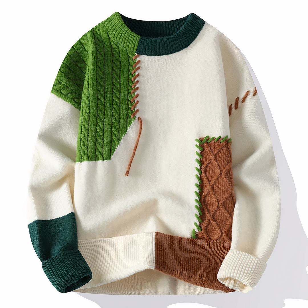 Men's Chic Knit Crewneck Sweater