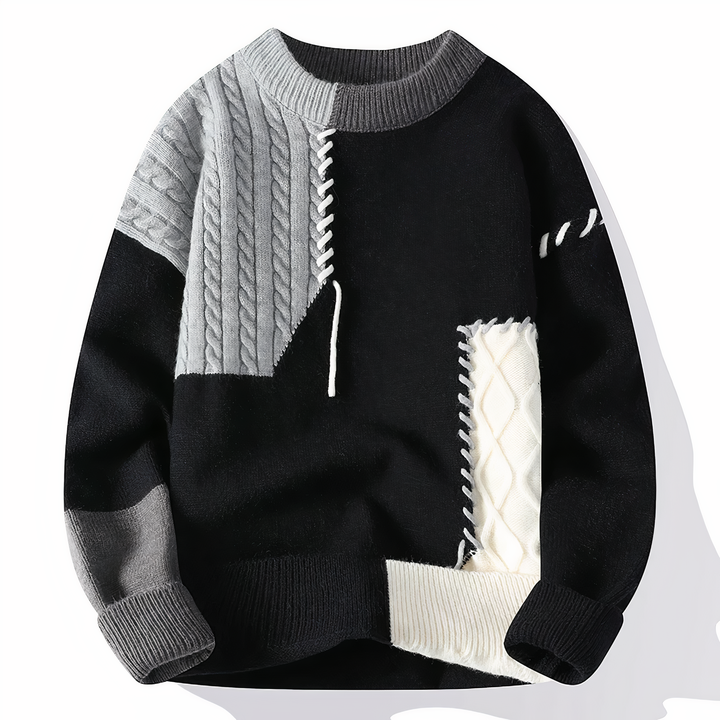 Men's Chic Knit Crewneck Sweater