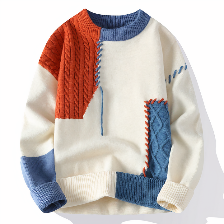 Men's Chic Knit Crewneck Sweater