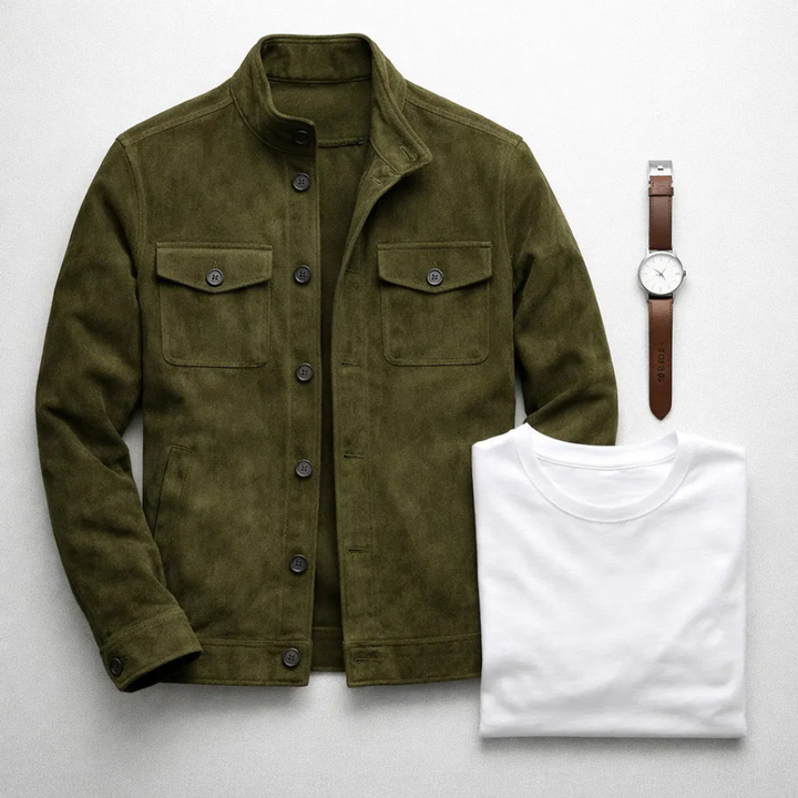 Men's Refined Suede Leather Jacket