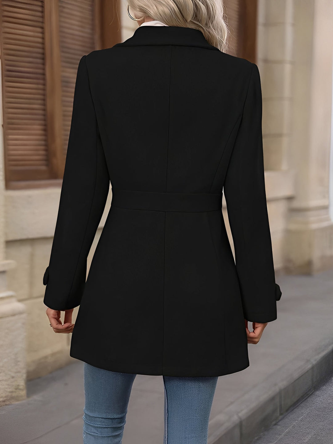 Women's Tailored Camel Double Breasted Trench Coat