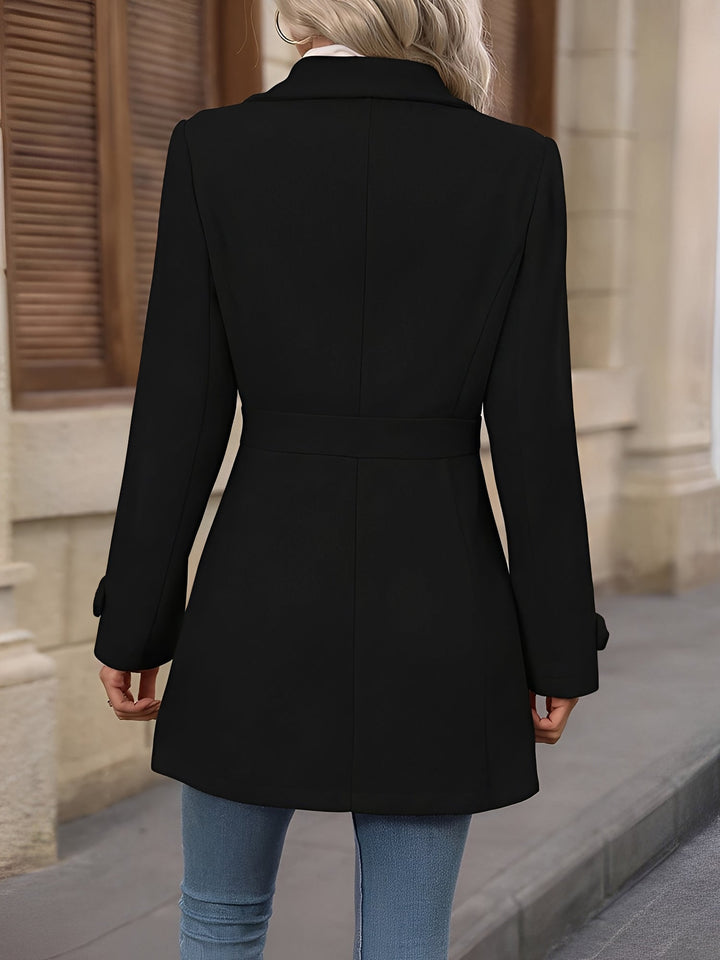 Women's Tailored Camel Double Breasted Trench Coat