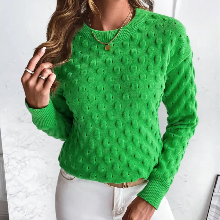 Women's Versatile Cashmere Cable Knit Crewneck Sweater