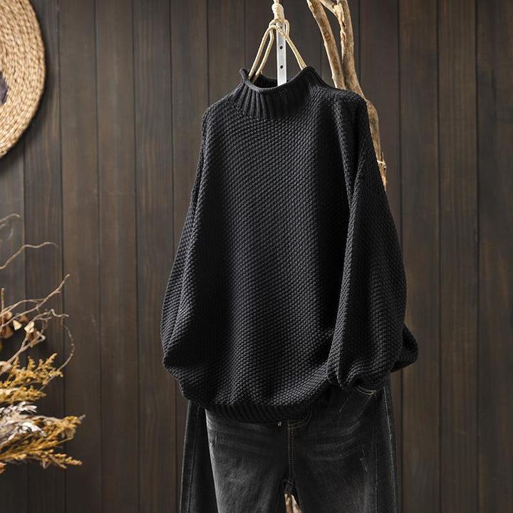 Women's Trendy Chunky Knit Mock Neck Sweater