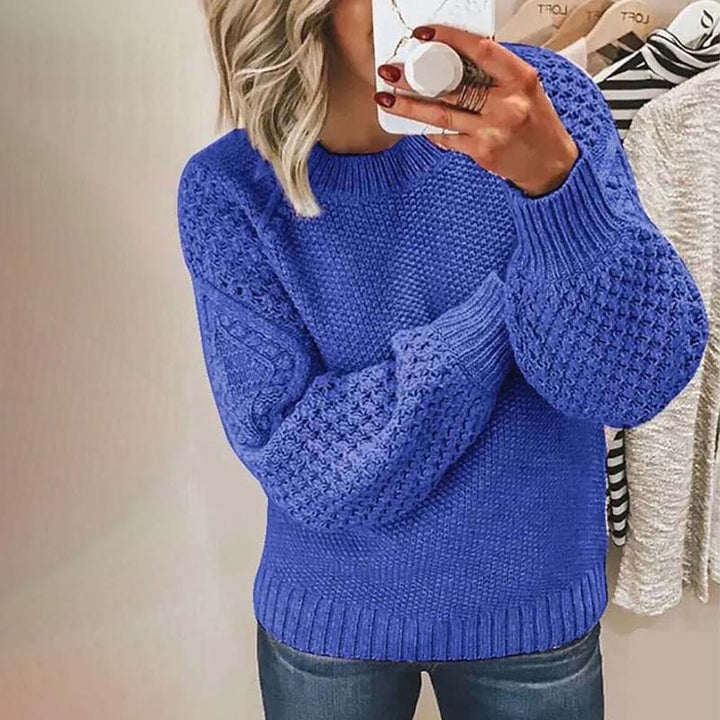 Women's Stylish Crewneck Knit Sweater