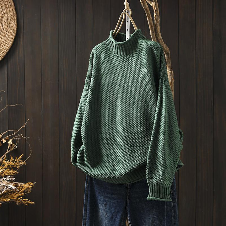 Women's Trendy Chunky Knit Mock Neck Sweater