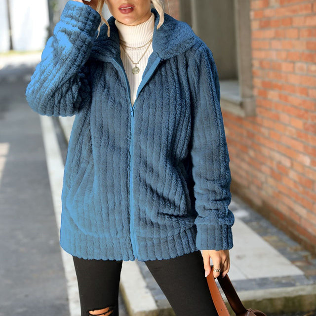 Women's Cosy Teddy Fleece Jacket