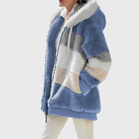 Timeless Warm Sherpa Fleece Winter Puffer Jacket with Faux Fur Hood