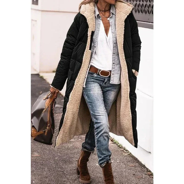 Women's Cozy Quilted Puffer Long Winter Coat