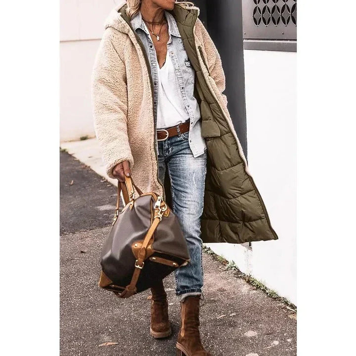 Women's Cozy Quilted Puffer Long Winter Coat