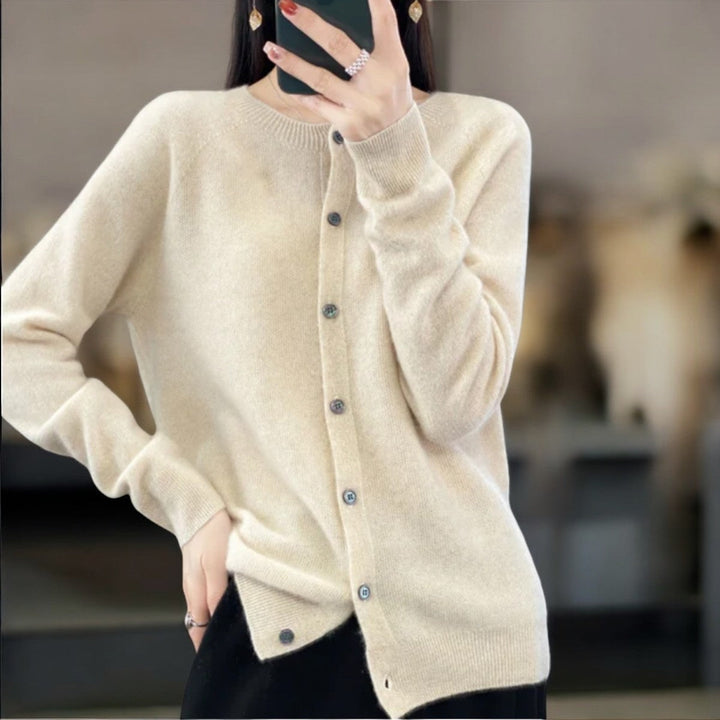 Women's Cosy Long Wool Cardigan