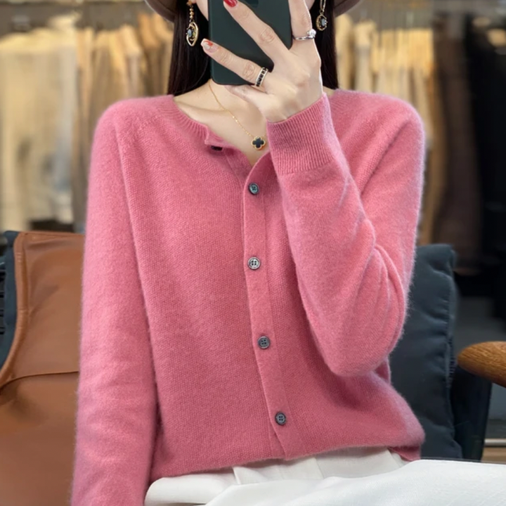 Women's Cosy Long Wool Cardigan