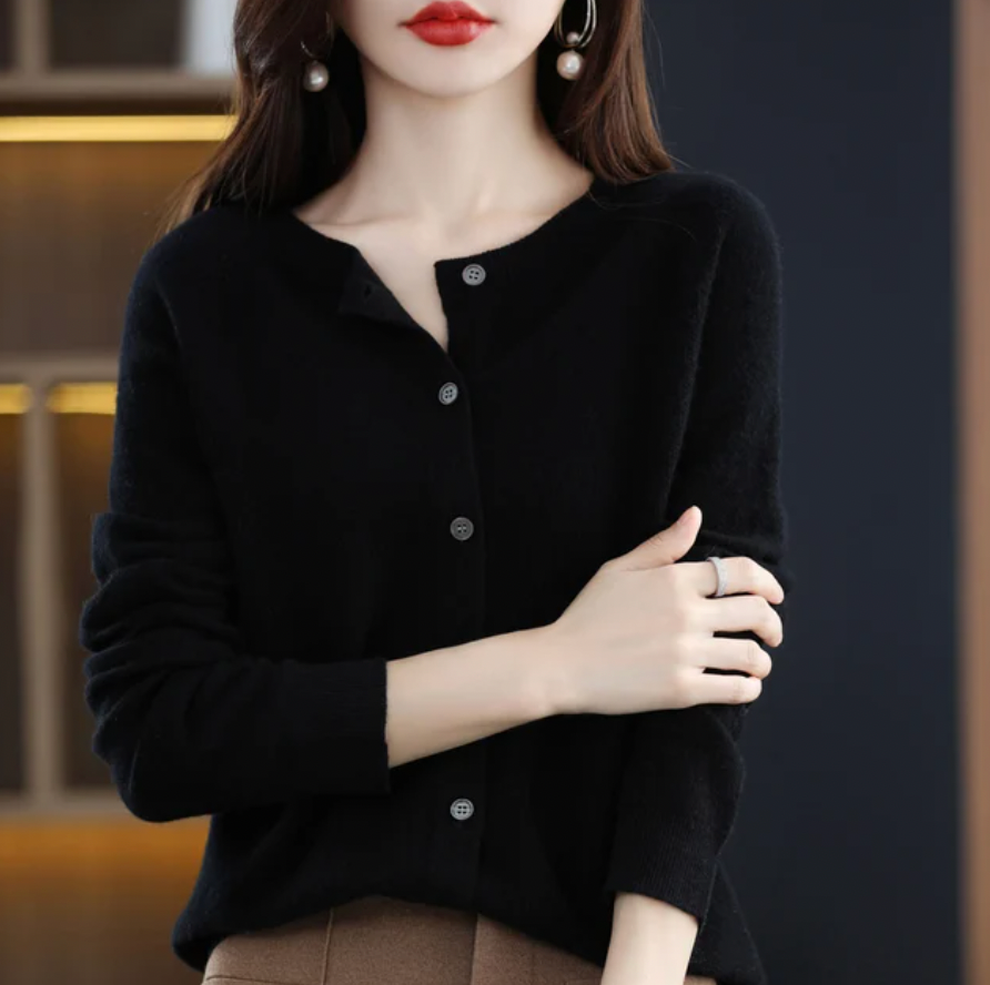 Women's Cosy Long Wool Cardigan
