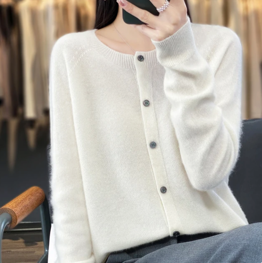 Women's Cosy Long Wool Cardigan