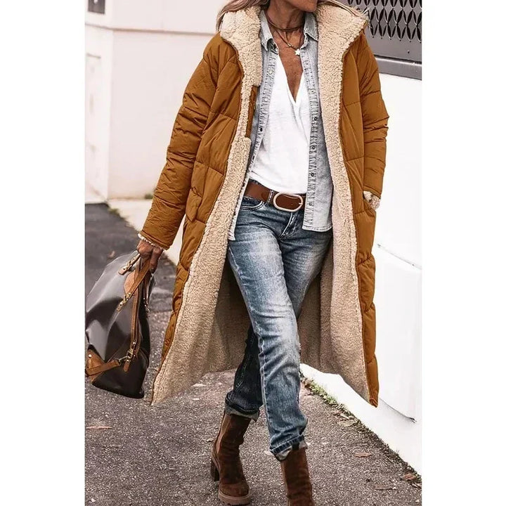 Women's Cozy Quilted Puffer Long Winter Coat