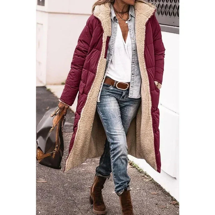 Women's Cozy Quilted Puffer Long Winter Coat