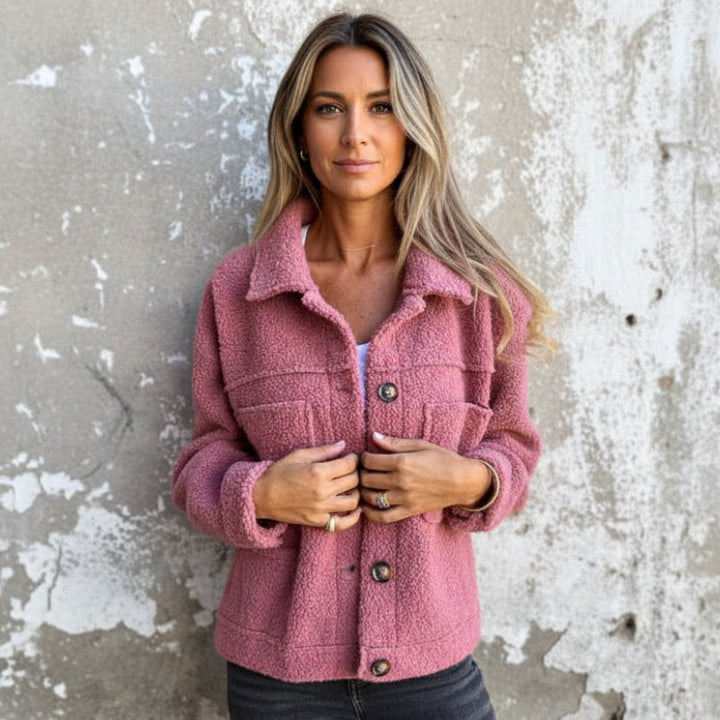 Women's Cosy Teddy Fleece Fall Shacket