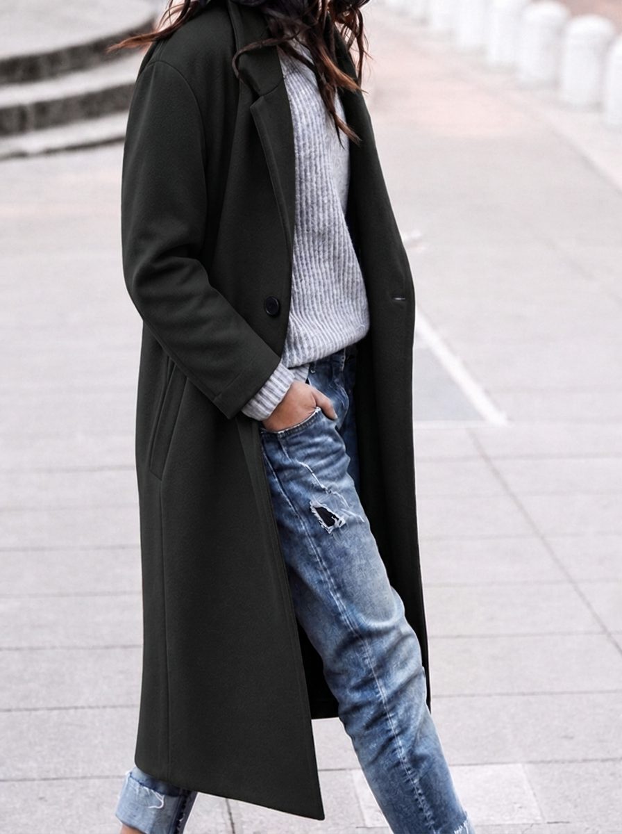 Women's Timeless Camel Long Wool Coat