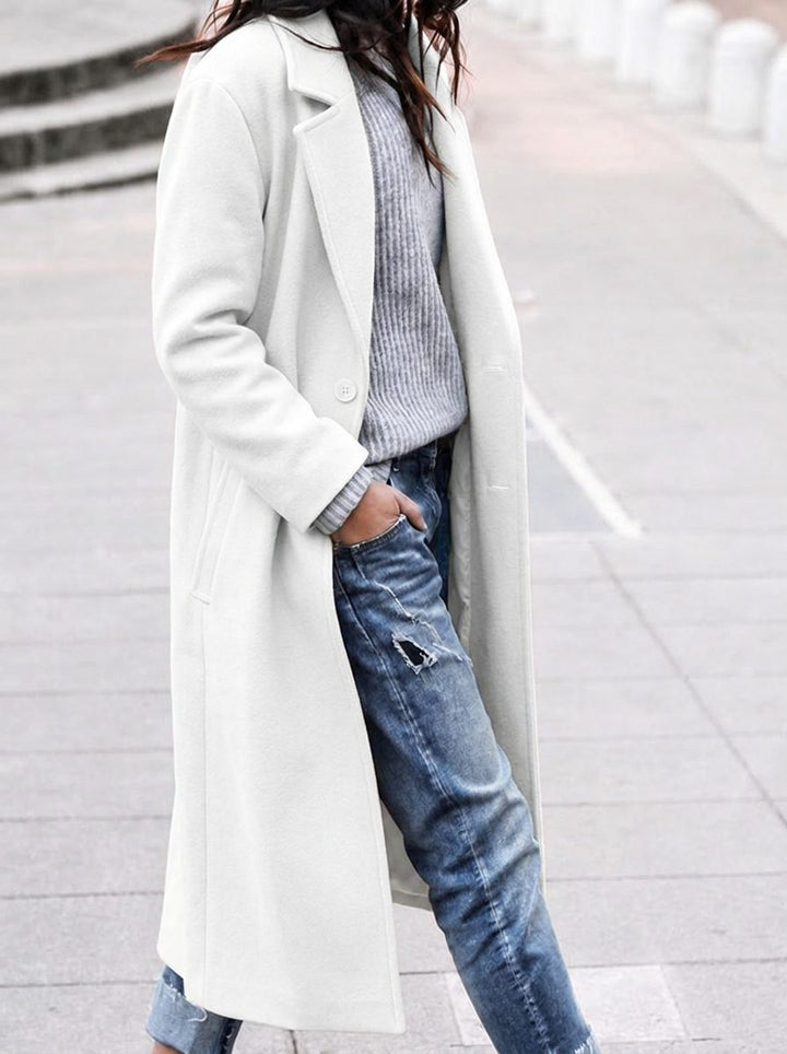 Women's Timeless Camel Long Wool Coat